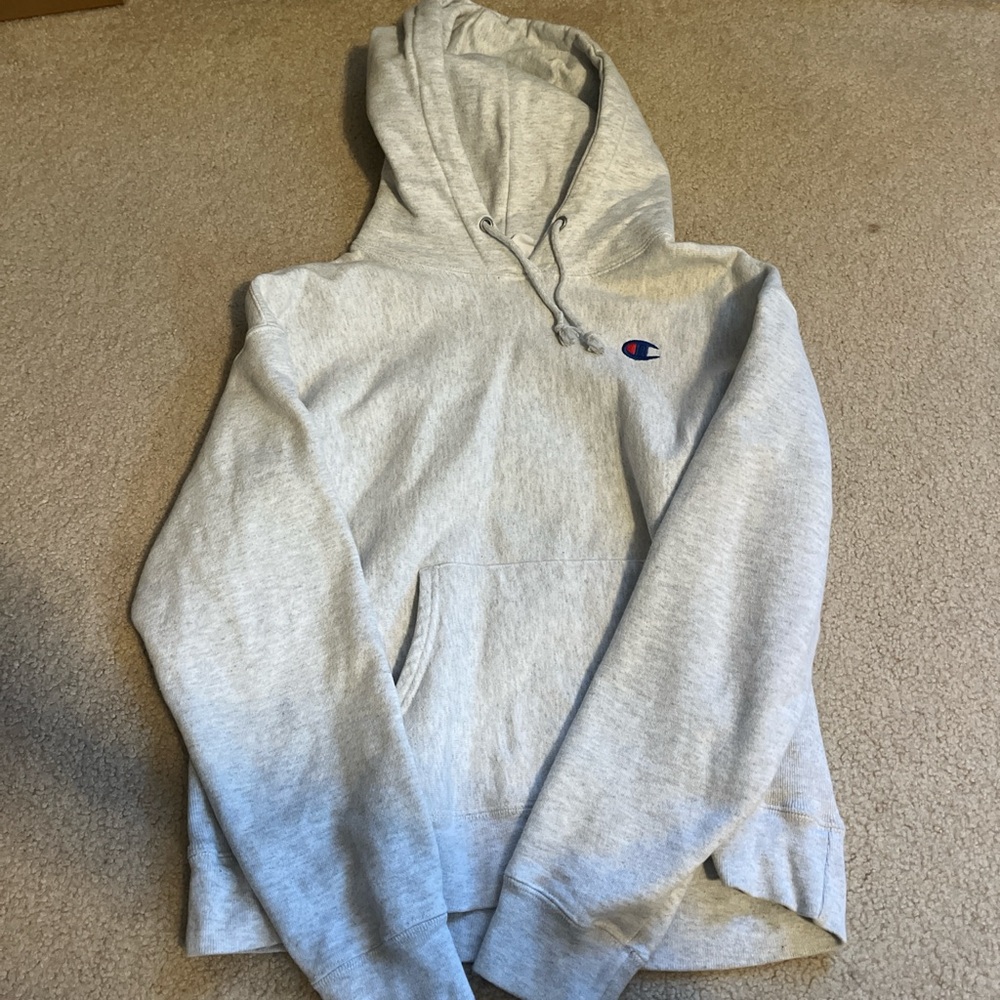 Champion Light Gray Pullover Hoodie